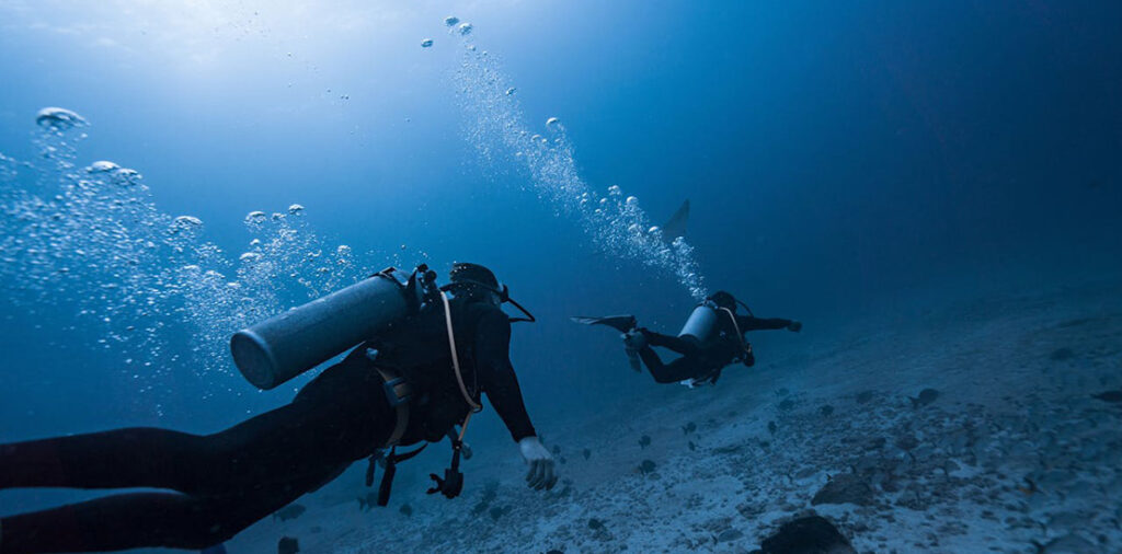 diving team undersea